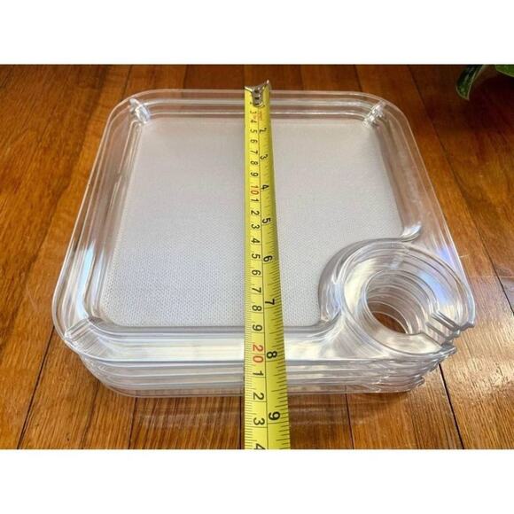 Set of 6 Vintage EPIC Brand Cocktail Plates with Drink Holder - 8" Party Plates - Picture 6 of 7